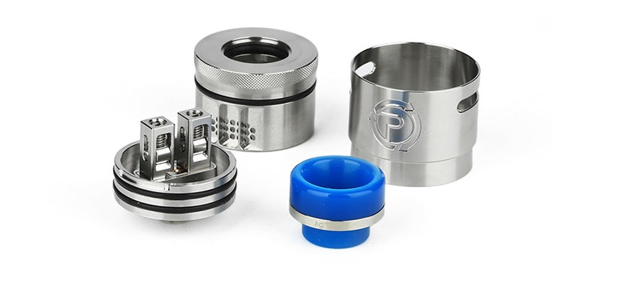 The Hellvape Passage is a 24mm RDA intended for dual coil builds, designed in collaboration with Suck My Mod.