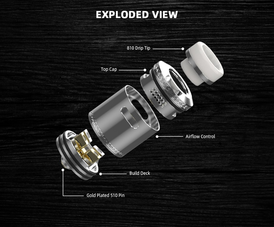 The HellVape Dead Rabbit 2 RDA is a redesign of the classic Dead Rabbit and has been designed for increased vapour production.