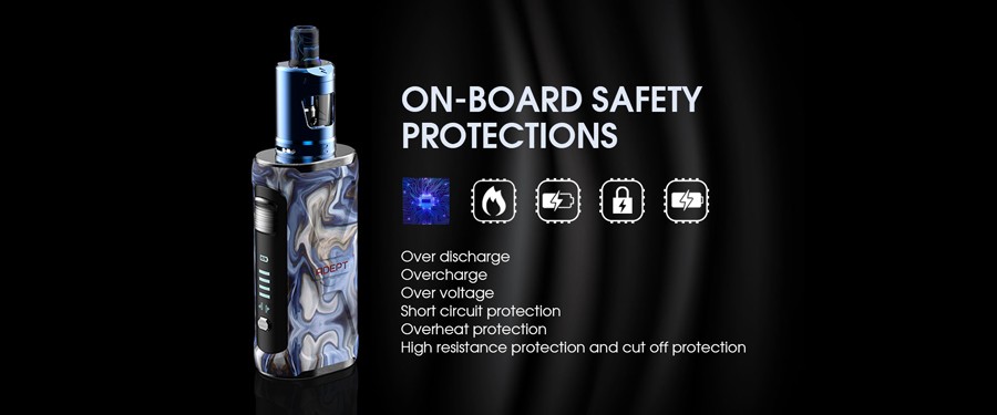 The Innokin intelligent chipset offers a range of inbuilt safety protections