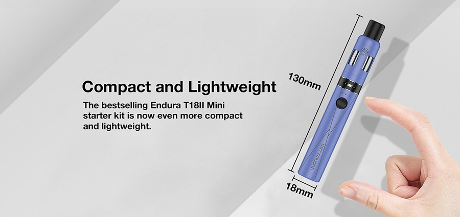 A compact and lightweight construction makes the Endura T18II Mini a discreet device.