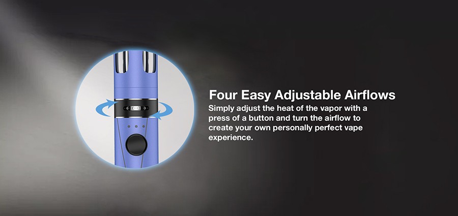 The Endura T18II Mini features four adjustable airflow options.