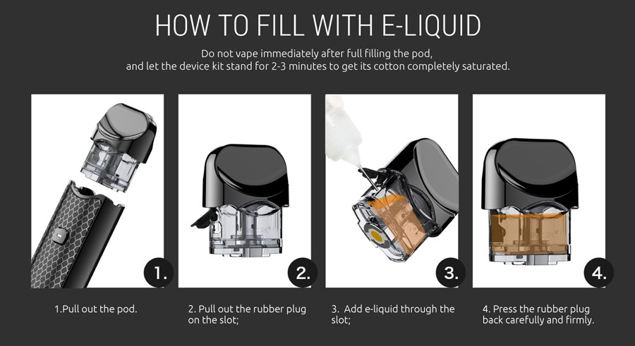 The Nord’s easy refill method provides a hassle-free and clean experience.