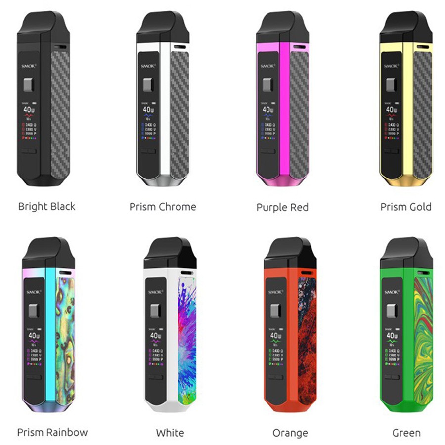 The Smok RPM40 pod kit its a pocket-sized vape kit that features a large battery and is simple to use.