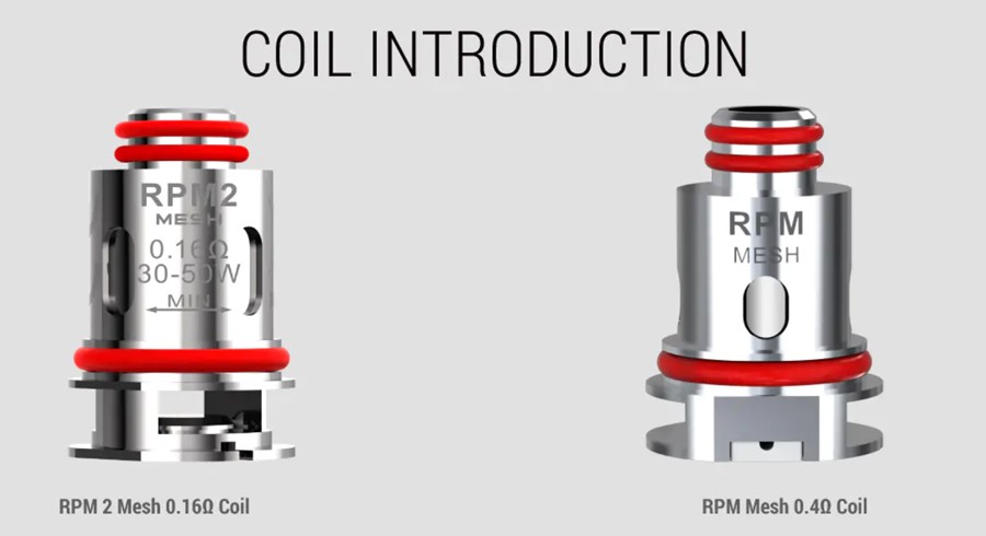 the Smok RPM coils included with Scar P3 pod kit give you the option to use high VG and high PG e-liquid.